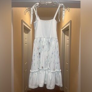 Omi Jo Well Dressed Wolf Girls Size 8 Light Blue Mermaid Tie-Strap Sundress